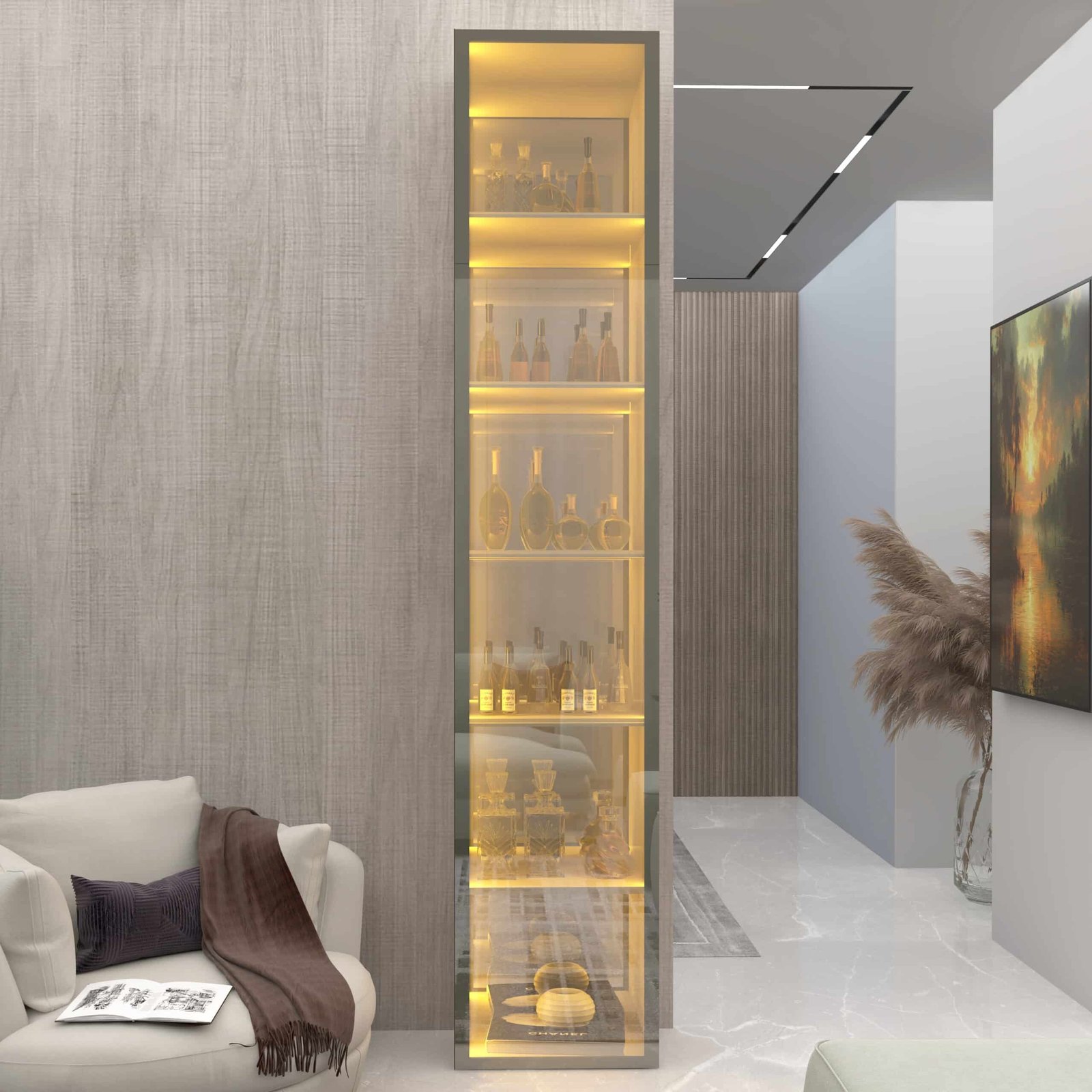 Cristaleira Torre Luminare Reflect Naturale - GELIUS - Imagem 5