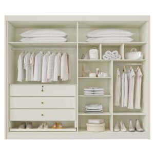 Guarda-Roupa 4 Portas Odessa 1,69 m Off White – MÓVEIS EUROPA