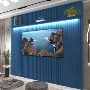 Painel ate 85″ Nobre Ripado 230 Azul – GELIUS