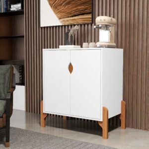 Buffet 2 Portas Perseu Branco/Cedro – SAL MOVELARIA