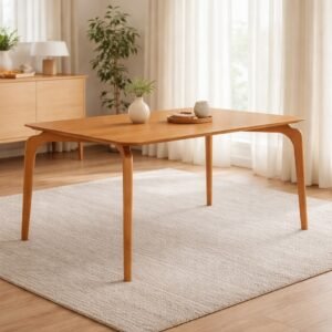 Mesa Capri 160 (S/Vidro) Laminado Natural – MÓVEIS VALVERDE