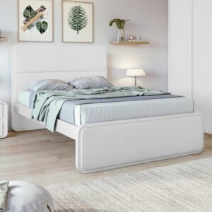 Cama Casal Loop Branco – LOPAS