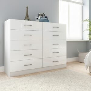 Cômoda 10 Gavetas Caribe Branco – FELLICCI