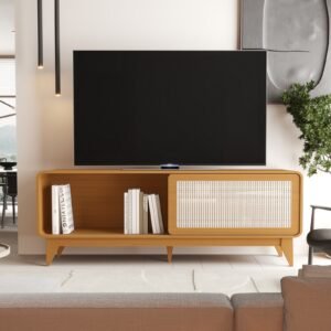 Rack até 75″ Turini 1,60 m Cedro – EDN MÓVEIS