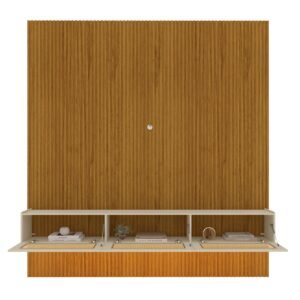 Home Suspenso até 85″ Supremo Ripado 218 Naturale com Nicho Native Off White – GELIUS