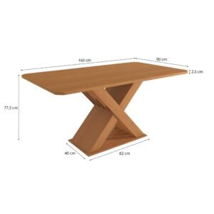 Mesa Graviola BA29 160 (S/Vidro) Canela – KAPPESBERG