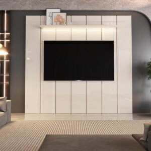Painel até 75″ Lumi 2,19 m Off White – EDN MÓVEIS