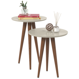 Kit 2 Mesas Slim Off White – PATRIMAR
