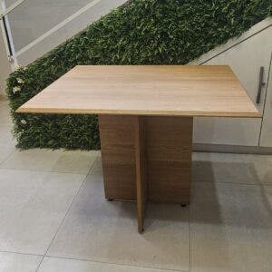 Mesa Perola 120 Imbuia Mel (Tampo Viena s/vidro) – CARVALHO DECOR