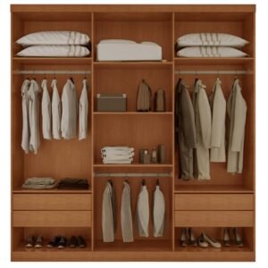 Guarda-Roupa 6 Portas San Andres 2,20 m Naturale/Off White – RUFATO