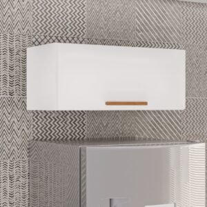 Armário Aéreo Geladeira New Valência Branco/Cinamomo – SALLÊTO