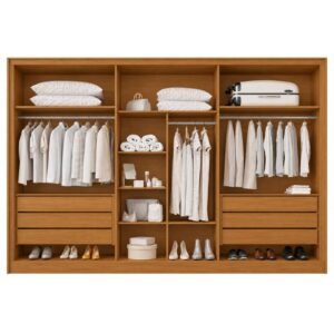 Guarda-Roupa 6 Portas Florence 2,40 m Peroba – MÓVEIS EUROPA