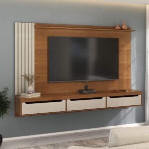 Painel até 75″ Presence Cinamomo/Off White – ARTELY