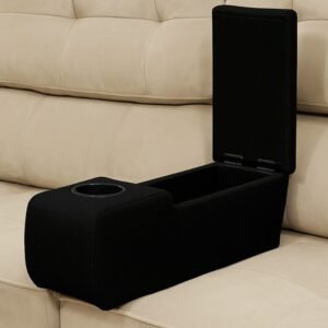 Lego Console Universal para Sofá Corino Preto – SOLAR MÓVEIS