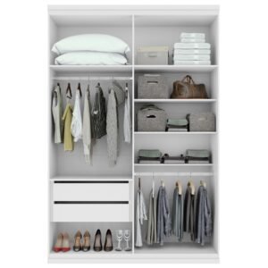 Guarda-Roupa 4 Portas Alonzo 1,54 m Branco – LOPAS