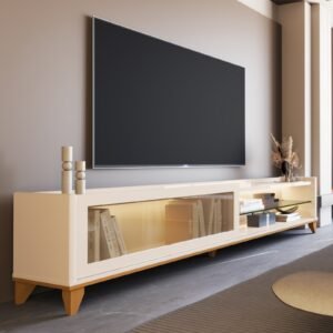 Rack até 75″ Vellaro 1.8 Off White – EDN MÓVEIS