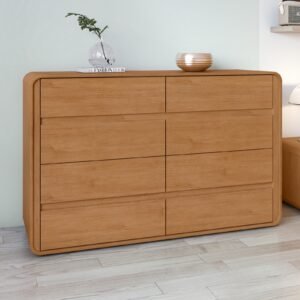 Cômoda 8 Gavetas Loop Amêndoa Clean – LOPAS