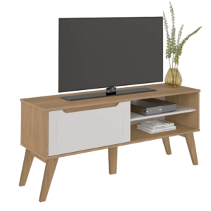 Rack até 60″ Lótus Carvalho/Off White – ARTELY