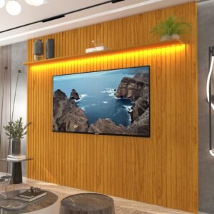 Painel ate 85″ Nobre Ripado 230 Naturale – GELIUS