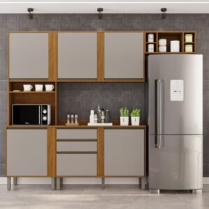 Cozinha 4 Peças Pérola Cinamomo/Off White – SALLÊTO